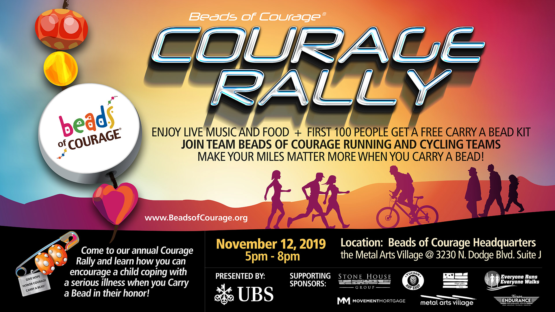 Courage Rally 2019, Beads of Courage