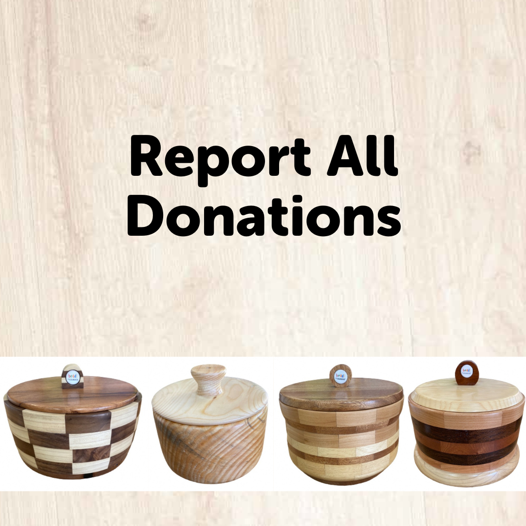 Woodturned Bowl Donations, Beads of Courage