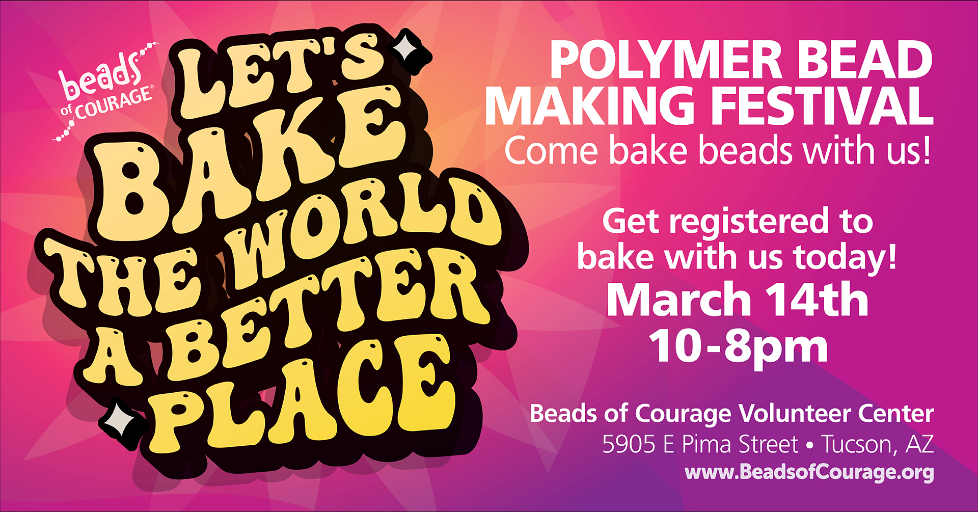 Polymer Bead Making Festival March 2024, Beads of Courage