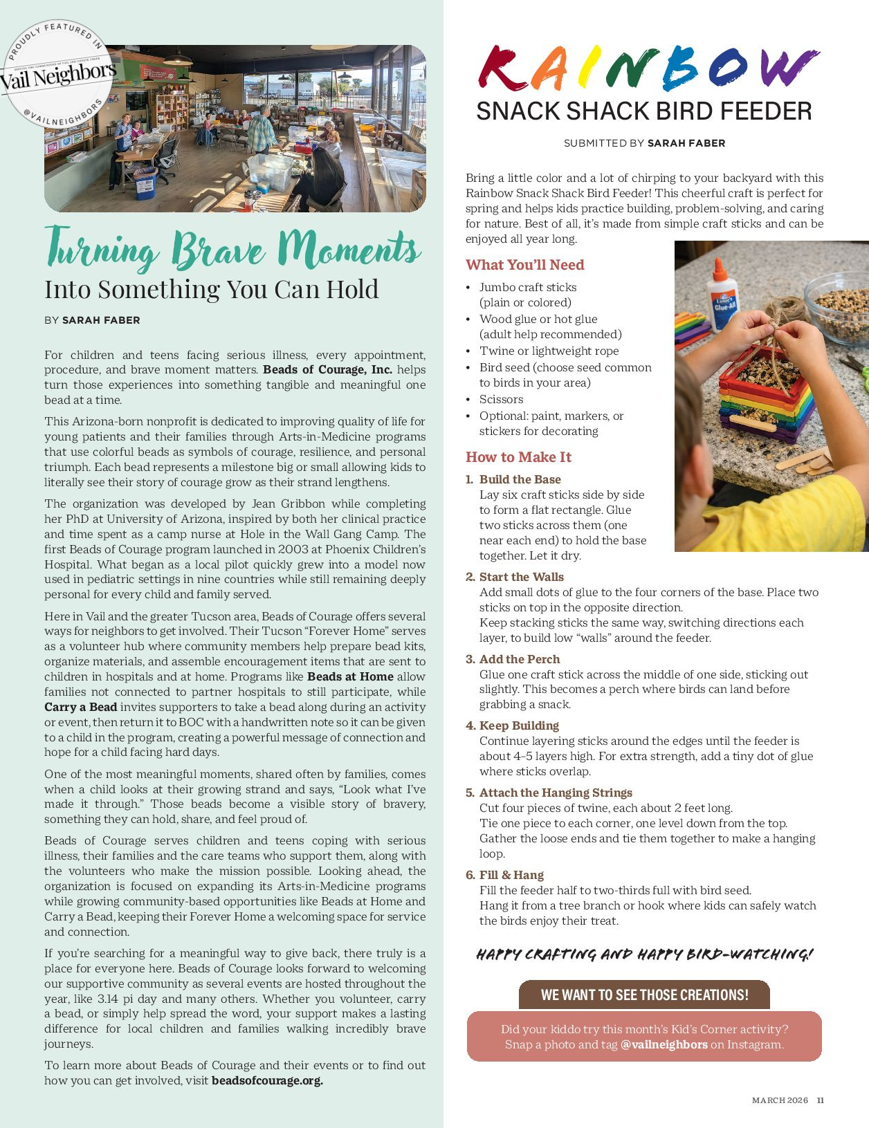 As Seen In Vail Neighbors Magazine