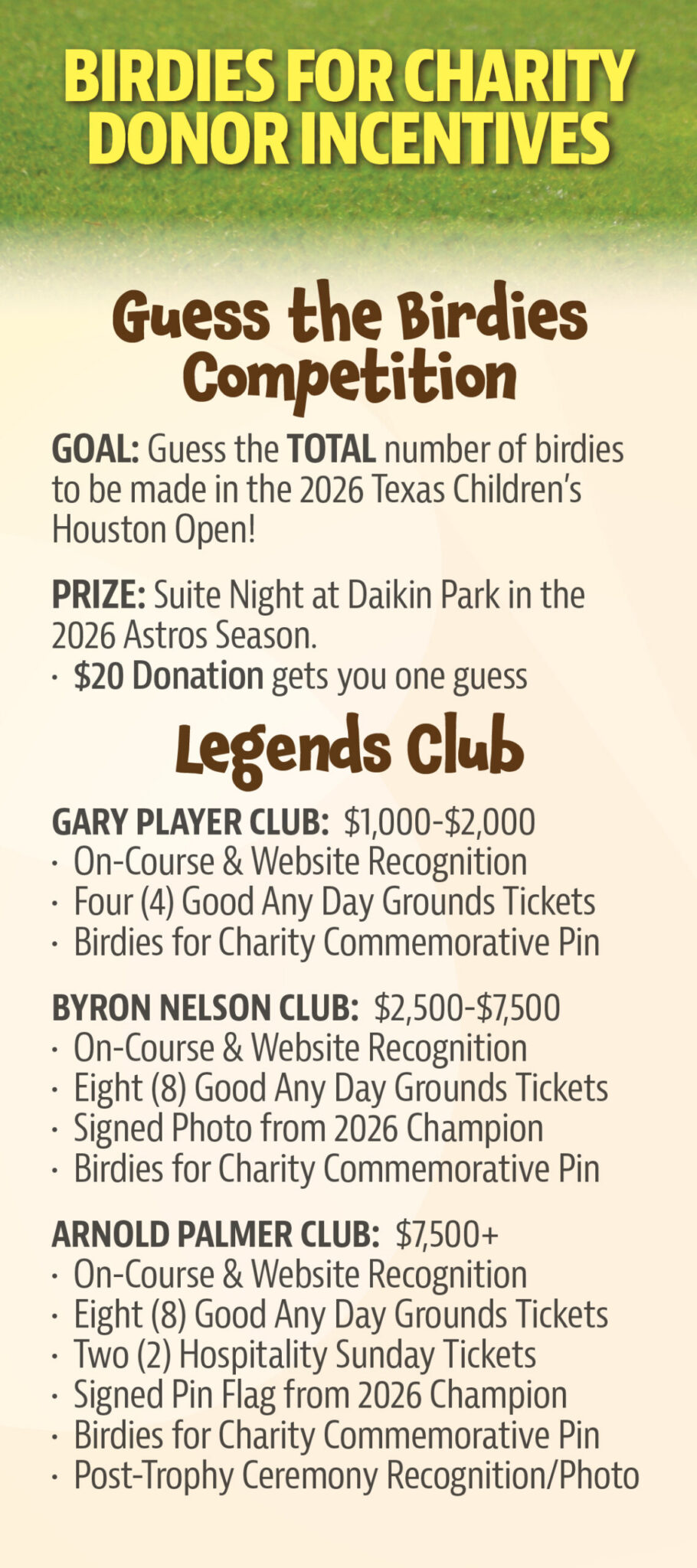 Birdies For Charity - Beads of Courage
